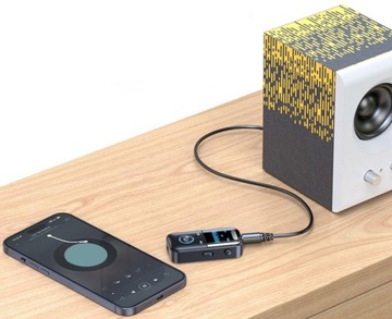 ADAPTER TRANSMITER NADAJNIK ODBIORNIK BLUETOOTH 5.4 AUX MINI-JACK 3.5