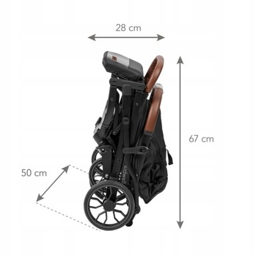 WÓZEK SPACEROWY SPACERÓWKA KIDWELL COLMER KOMPAKTOWY DO 22 KG CZARNY BLACK