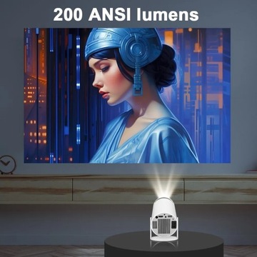 Проектор Hy300 4K Android 11 Wifi6 200 ANSI H713 BT5.0 1080P Домашний кинотеатр