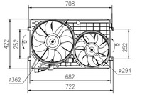 фото thumb №12, Nrf вентилятор радиатора vw 1,4-2,0 golf/touran комплект
