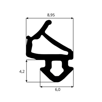 VEKA S-1127 Уплотнитель оконный ПВХ - 50м