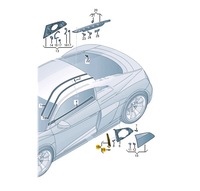 фото thumb №1, Audi r8 4s3 передня частина left решітка заглушка 4s8853593a original