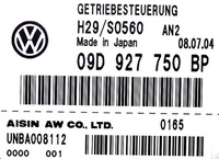 фото thumb №9, Компьютер блок управления коробки vw touareg 7l 09d927750bp