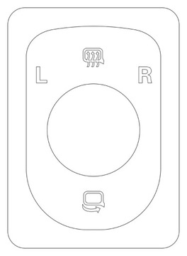 фото thumb №1, Szablony набор ремонтный кнопка зеркало vw