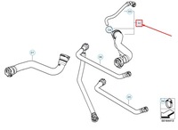 фото thumb №9, Wąż радіатора bmw x3 e83 17123445893 3445893 оригінальний