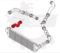 Шланг труба інтеркулер vw transporter t5 1.9tdi Доставка, фото thumb