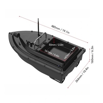 ЛОДКА НА ПРИВИВКЕ GPS D16B RC ЛОДКА 400M-500M 9600mah