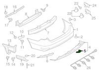 фото thumb №7, New vw beetle a5 rear бампер tow hook eye cap cover 5c6807441d9b9
