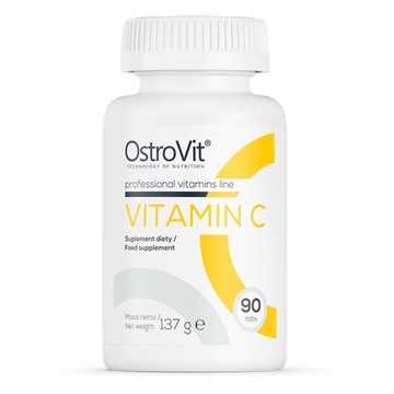 ODPORNOŚĆ ANTYOKSYDANT ORTROVIT MOCNA WITAMINA C VITAMINA C 90 TABLETEK