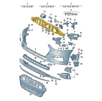 фото thumb №6, Element замыкающий бампер перед audi a7 c8