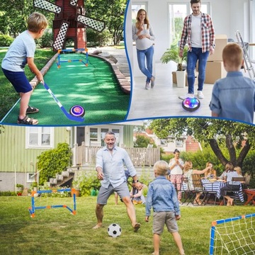 НАБОР ИЗ 2 ФЛОРБОЛЬНЫХ ВОРОТ HOVER BALL НАДУВНАЯ ФУТБОЛЬНАЯ ИГРУШКА 2В1