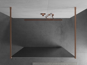 Mexen Kyoto, бесплатная стена душа 130 x 200 см Медное стекло 8 мм