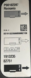 фото thumb №3, Коробка плита номерний знак запобіжників реле daf xf 106 1913235
