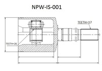 фото thumb №1, Шарнір wew. isuzu trooper, honda passport, opel monterey -97 /правий/