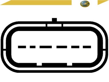 фото thumb №2, Hella витратомір повітря 6 pin, модуль opel