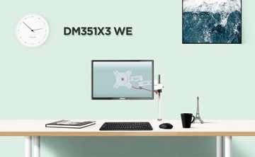 Duronic DM351X3 SR Silver держатель для монитора до 10 кг