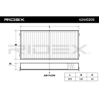 Фільтр салонний до vw golf iv хетчбек 1j1 ridex Оригінал, фото thumb