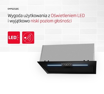 КАПОТ AMICA OMP 6253BG ЧЕРНОЕ СТЕКЛО!!!
