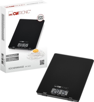 Кухонные весы Clatronic KW 3626 черные 5 кг