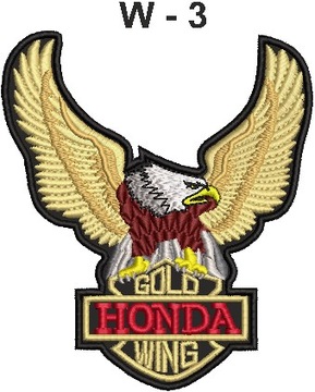 Eagle, Honda GoldWing, нашивка на мотоцикл