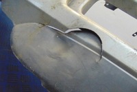 фото thumb №6, Nissan x-trail t30 бампер перед przebity do lutowania стан jak na фото