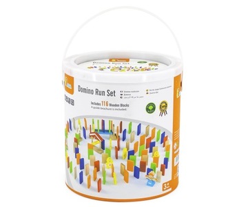 Деревянные обучающие кубики Viga Domino Farma 116