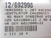 фото thumb №6, Mercedes l 207 вентилятор вязкостная муфта 6022000122 2,9d