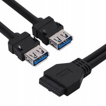 USB3.0 19/20-контактный кабель для монтажа на передней панели