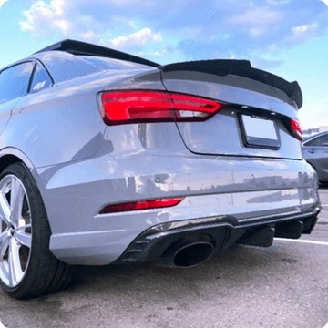 фото thumb №12, Спойлер спойлер na кришка багажника audi a3 8v sedan m4 стиль чорний блиск s3 rs3