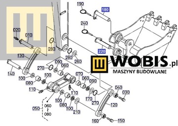 Палец ковша KUBOTA U48-4, U55-4 - RD45166790