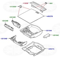 фото thumb №3, Порог плита дверь багажника land rover range rover velar l560 lr106602