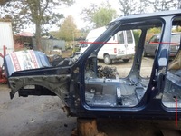 фото thumb №1, Range rover l322 чверть ліва перед блок двигуна поріг