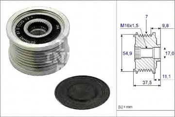 фото thumb №2, Колесо пасове генератора mitsubishi canter 3,0 05-