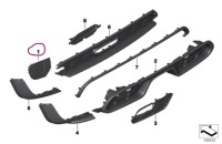 фото thumb №1, Mini f56 jcw решітка бампера ліва задня 7351655