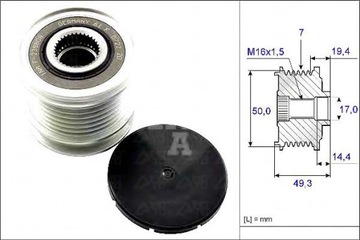 фото thumb №2, Колесо пасове генератора mercedes 3,0cdi chrysler 3