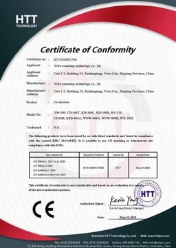 Высокотемпературный стерилизатор 2л для инструментов для ногтей белый 220В 300Вт