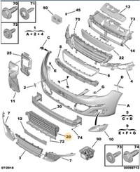 фото thumb №8, Жалюзи защита радиатор впуск воздуха peugeot 308 t9 9677725980 новая