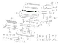 фото thumb №2, Молдинг бампера dodge ram 1500 2019-