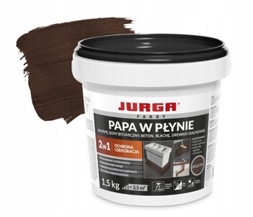 Рубероид Jurga жидкий 1,5 кг BROWN BRUSH FREE водонепроницаемый морозостойкий