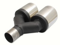 Наконечник глушника подвійний кругла 2x 100 mm правий | ulter n2-101 p Недорого, фото thumb