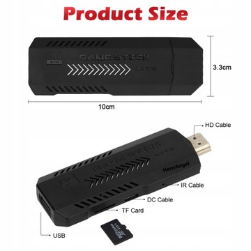 Игровая консоль X2 Plus Gamestick 3D в стиле ретро 2,4G