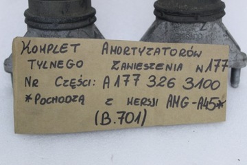 фото thumb №16, Mercedes a w177 a45 amg комплект амортизатор задний левый i правый a1773263100