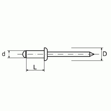Nity zrywalne 4,8x18 1kg alu-stal DIN 7337 ISO 15977