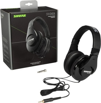 ЗАКРЫТЫЕ НАУШНИКИ SHURE SRH240A-BK-EFS