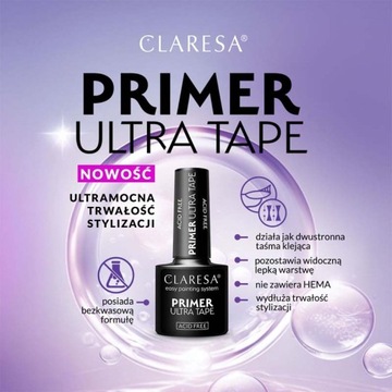 Claresa Primer Ultra Tape Бескислотный праймер для ногтей 5 мл