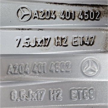 MERCEDES B C E V ДИСКИ CLASS CL CLA GLA GLE A204 W204 7.5x17 8.5x17 17 AMG