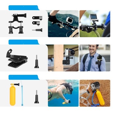 НАБОР АКСЕССУАРОВ 50 в 1 ДЛЯ GOPRO HERO 10 9 8 Макс. 7 6