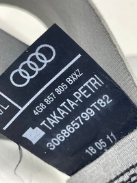 фото thumb №7, Audi a6 c7 pas ремни bezpieczeczeństwa задняя правый / левый белый