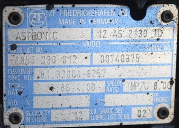 фото thumb №10, Коробка передач коробки передач man tgx tgs tga zf 12 as 2130 td