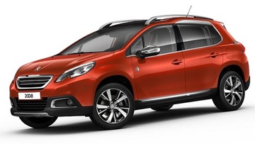Спойлер Накладка на бампер PEUGEOT 2008 13 -